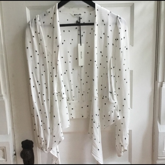 Rolla’s heart print wrap blouse - Picture 4 of 4